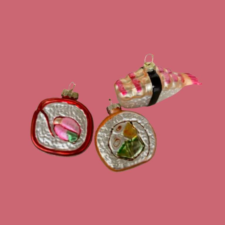 Store glas julekugler per stk